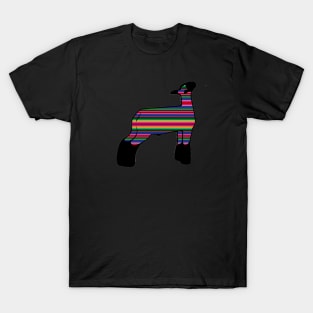 Serape Market Wether Lamb Silhouette 1 - NOT FOR RESALE WITHOUT PERMISSION T-Shirt